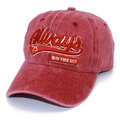 Cappellino vintage in cotone rosso con ricamo 3D Always 75 New York City sportivo - Taglia unica / Borgogna