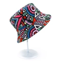 Colorful cartoon ice cream donut print bucket hat for women with vibrant geometric pattern - Geometric Pattern Style(BS180)