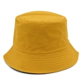 Bob classique en coton jaune vif avec coutures parallèles sur le bord pour femmes - Light jaune