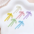 Pendentifs nœuds colorés en alliage pastel pour la création de colliers et bracelets - Style Multicolore Macaron