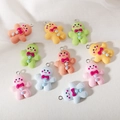 Colgantes de resina de hombre de jengibre en colores macaron con anillas de metal - Multicolor Con Pasador de Ojo