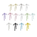 Pendentifs nœuds colorés en alliage aux finitions variées pour la création de bijoux DIY - Style Or Coloré Mixte