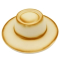 Chic gradient felt boater hat in caramel and beige tones for elegant winter styling - Caramel Gradient