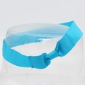 Modisches hellblaues Rippband Stirnband mit Schleife auf transparentem Modellkopf - Hellblau (15#)