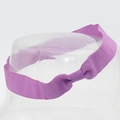 Fascia elastica viola con fiocco per bambini mostrata su un modello di testa trasparente - Viola (3#)