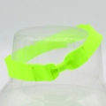 Vista dettagliata della fascia elastica giallo neon con elegante design a fiocco - Giallo Fluorescente (2#)