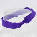 Dettaglio ravvicinato del nastro per cappelli viola in grosgrain con fiocco elegante - Viola (1#)