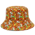Christmas bucket hat with festive patterns featuring gingerbread men, snowmen, and reindeer - Colorful Gingerbread Man Snowman All-over Print (3#)