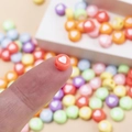 Perles de cœur macaron 7mm en couleurs pastel pour création de bijoux DIY et artisanat - Style Coeur / Pack de 100 / Couleurs Mélangées Macaron