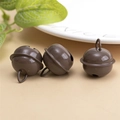 Clochettes marron couleur bonbon pour colliers d'animaux et décorations de Noël en lot de 3 - Chocolat