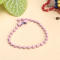 Pink metal ball chain with connector for DIY jewelry making and keychain accessories - Pink