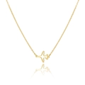 Minimalist gold-plated hollow airplane pendant necklace with delicate link chain - Gold Necklace