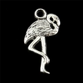Silver crane bird alloy pendant with antique texture for DIY creative jewelry making - Crane Style (B7002)