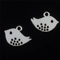 Antique silver peace dove pendant necklaces with creative bird shape for DIY jewelry making - Peace Bird Style (4741-3303)