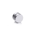 Schicke silberne Magnet-Ohrstecker aus Edelstahl mit Clip-On Design für Herren ohne Ohrlöcher - Silber (6mm)