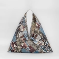 Dreieckige Umhängetasche mit böhmischem Paisley-Muster und Jacquard-Gewebe-Finish - Böhmischer Patchwork-Druck
