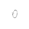 Polished silver spring hoop nose ring and non-piercing magnetic ear clip jewelry - Spring Ring / 10mm / Steel Style B