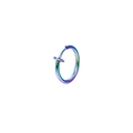 Rainbow magnetic clip-on nose ring in colorful stainless steel finish for non-pierced - Spring Ring / 10mm / Multicolor Style B