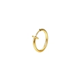 Minimalist non-pierced golden nose ring hoop with polished metallic finish for daily style - Spring Ring / 10mm / Gold (Style B)