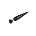 Clou d'oreille noir de style punk pour hommes avec design conique et pointe en acrylique - Puce d'oreille Taper Long Cône(Style 39)
