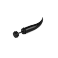 Boucle d'oreille homme en forme de corne noire en acrylique poli style gothique - Faux Taper Corne de Buffle(Style 41)