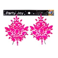 Détails de strass rose vif pour le visage et le corps, parfaits pour festivals EDM - Style Géométrique Rose Vif (112-12)