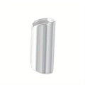 Polished silver stainless steel ear cuff earring featuring a minimalist wrap design - Steel