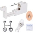 14G roestvrijstalen navelpiercing set met piercingpistool, naald en sieraden accessoires - Navelpiercing set (5 stuks)