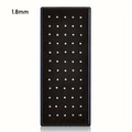 Variante der 1,8 mm glitzernden silbernen Nasenstecker aus Edelstahl im Piercing-Set - Gerader Stab / Weißer Zirkon