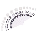36-piece white acrylic ear stretching kit with tapers and plugs set in various sizes - Full Specification Ear Stretching Set (HCT062814)