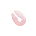 Peso per orecchie a goccia in pietra rosa traslucida per lobi dilatati - 6mm / Quarzo Rosa