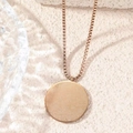 Rose gold stainless steel Ayatul Kursi pendant necklace on a sleek box chain - Rose Gold