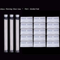 180pcs ear piercing cleaning lines and 30pcs alcohol pads for professional ear hole hygiene - Enhanced Care Kit (HCT091751A)