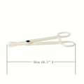 Professional 16cm white plastic piercing forceps with circular opening for precision tools - Round Mouth Pliers