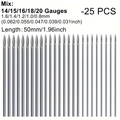 25-piece mixed gauge set of hollow stainless steel piercing needles from 14G to 20G - 25 Pack / Mixed Gauges (14G/15G/16G/18G/20G)