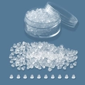 Lot de fermoirs de boucles d'oreilles en silicone transparent avec boîte de rangement - Fermoirs de Boucles d'Oreilles Transparents Et Boîte