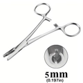 Professional stainless steel 5mm open piercing clamp for body jewelry procedure - 9# 5mm Ball Grabbing Clamp