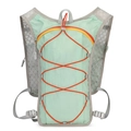Lightweight mint green hydration vest with breathable mesh straps for running and hiking - Light Green