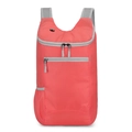 Zaino pieghevole impermeabile rosa corallo in leggero tessuto antistrappo - Rosa
