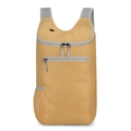 Lightweight yellow foldable outdoor backpack with water-resistant ripstop nylon fabric - Khaki