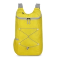 Mochila de senderismo plegable amarillo brillante impermeable con correas grises - Amarillo