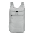 Light grey foldable waterproof outdoor backpack with breathable mesh shoulder straps - Gray
