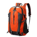 Zaino da trekking impermeabile arancione brillante e grigio con spallacci traspiranti - Arancione