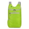 Fluorescent green lightweight foldable backpack in ripstop nylon with breathable mesh straps - Green