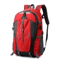 Zaino da trekking rosso e nero, tessuto impermeabile con spallacci traspiranti - Rosso