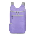 Lightweight purple water-resistant folding outdoor backpack with mesh side pockets - Purple