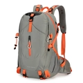 Gray hiking backpack 40L with orange details and ergonomic straps for outdoor sports - 40L / Dark Gray