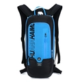 Zaino da ciclismo blu e nero ad alta capacità con spallacci in rete traspirante - 20-35L / Blu