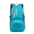 Foldable lightweight outdoor backpack in cyan blue with durable waterproof honeycomb fabric - Below 20L / Lake Blue
