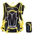 Zaino da ciclismo 18L nero e giallo con borsa tattica coordinata inclusa - Zaino e Borsa Laterale (5881311220815) / Giallo